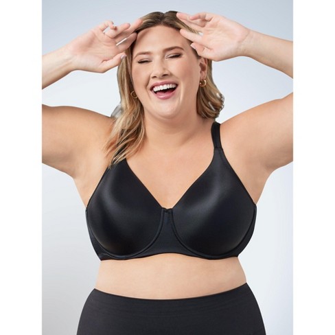 Leading Lady The Brigitte Full Coverage Wirefree - Molded Padded Seamless  Bra In Black, Size: 46f : Target