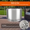 COZONY 16.5" Smokeless Fire Pit, Stainless Steel Portable Firepit with Stand & Ash Pan for Outdoor - 4 of 4