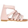 bebe Toddler Girls' Sandals - Open Toe Flat Sandals Comfy Summer Flats for Toddler and Little Kids - 2 of 4