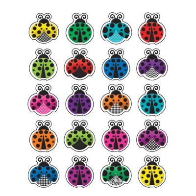 Teacher Created Resources Colorful Ladybugs Stickers, Pack of 120 (Pack of 10)