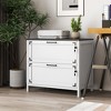 Farmhouse Lateral Filing Cabinet with Lock, Drawer File Cabinet for Home Office - 2 of 4