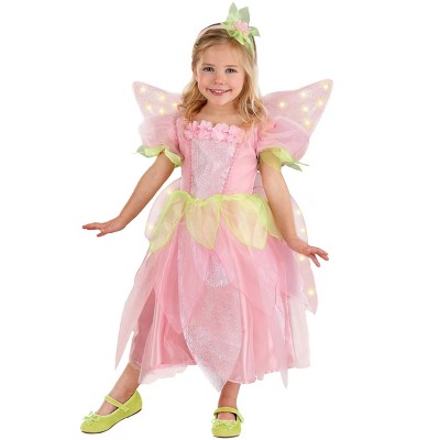 HalloweenCostumes.com Toddler Deluxe Rose Fairy Costume | Fairy Tale Costumes