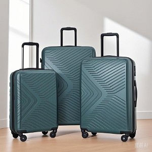 KTMBDW Luggage with Spinner Wheels & Zipper, 3-Piece Travel Suitcase ABS+PC Hardshell Luggage Set with TSA Lock (20+24+28 inch) - 1 of 4