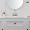 CASAINC 4 in. Centerset Double Handle Bathroom Faucet with 360° Swivel Spout, Stainless Steel Pop-up Drain in Oil Rubbed Bronze - 3 of 4
