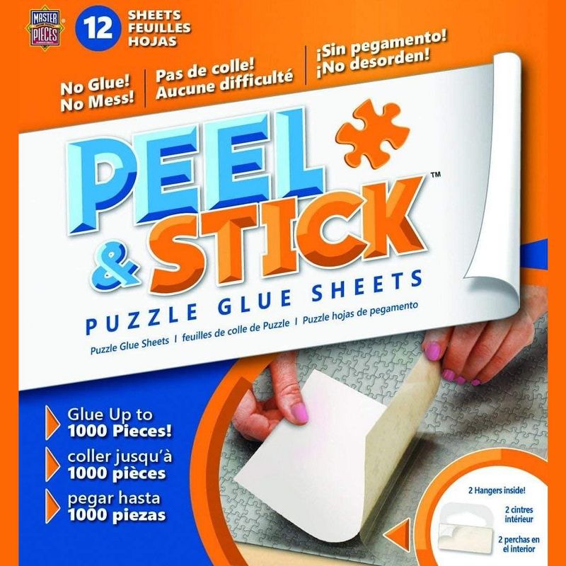 MasterPieces Inc MasterPieces Jigsaw Puzzle Glue Sheets | Set of 12, 1 of 7