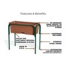 EarthBox Garden Stand – Elevated Metal Stand for Original EarthBox System, Green - 2 of 4