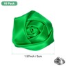 Unique Bargains Handmade Men Suits Formal Boutonnieres Wedding Corsage Lapel Pin Flower Brooch Butterfly Buckle 16 Pcs Dark Green - 3 of 4