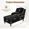 GDFStudio Matteo Retro Chenille Upholstered Oversized Chaise Lounge with Curved Armrest - 2 of 4