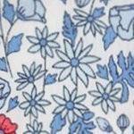 red and blue ditsy floral