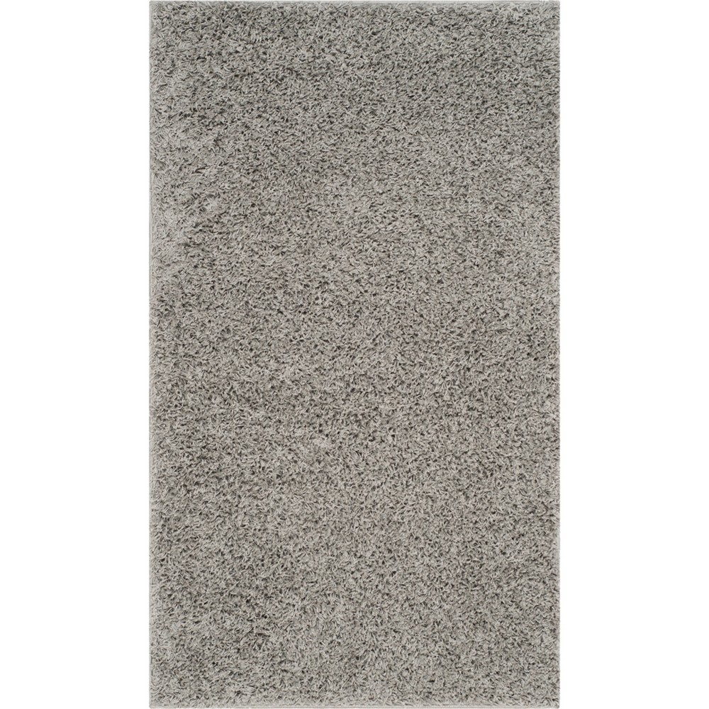 4'x6' Reedley Solid Loomed Area Rug Gray - Safavieh