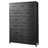 Tall Dresser with 13 Drawers, Fabric Storage Organizer Chest for Bedroom, Sturdy Steel Frame with Wood Top - 2 of 4