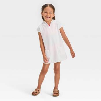 Toddler Girls' Towel Terry Hooded Cover Up Dress - Cat & Jack™