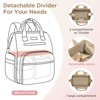 Itopfox Convertible Diaper Backpack with Laptop Sleeve & Cooler Storage, Large Pumping Bag for Working Moms, 31L Capacity - 4 of 4