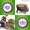 Simplay3 4pc 3-Tier Rectangular Outdoor Tiered Planters Tan 19.5"x22.25"x27.3" - 3 of 4