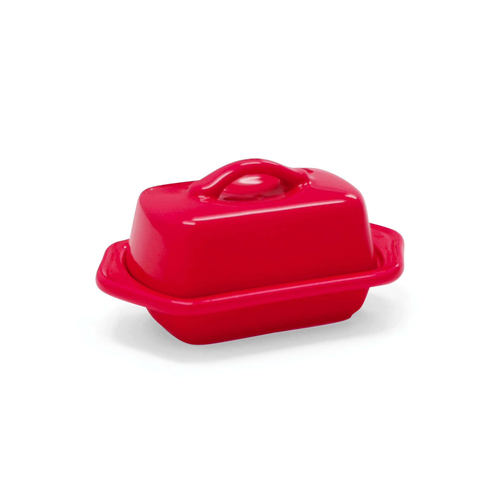 Chantal Mini Ceramic Butter Dish, True Red
