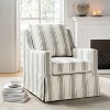Ted Traditional Slipcovered Swivel Chair with Sloped Armrests|ARTFUL LIVING DESIGN-STRIP - 2 of 4