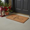 HomeRoots 17" X 29" Brown And Black Christmas Outdoor Coir Door Mat - 2 of 4