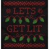 Ugly Christmas Lights Lets Get Lit Sweatshirt for Men or Women Brisco Brands - 2 of 4