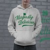 Magically Delicious Hoodie Funny St Patricks Day Outfit Four Leaf Clover Graphic Saying Sweatshirt - Crazy Dog Hoodie - 2 of 4