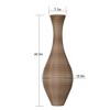 GDFStudio Freeman Artificial Rattan Floor Bottle 40.2" Vase - 3 of 4