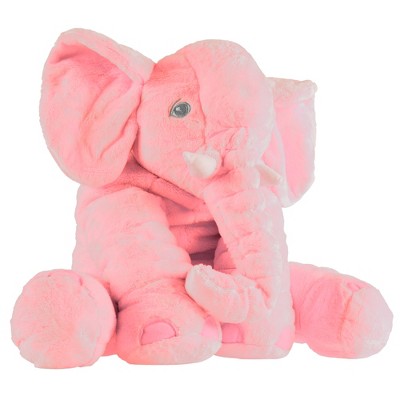 Toy Time Kids' Plush Elephant Stuffed Animal Toy - Pink