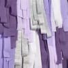 PartyWoo Crepe Paper Streamers Metallic Silver Light Purple Lilac Lavender White 6 Rolls 492 ft 1.8 Inch x 82 Ft Roll - 3 of 4