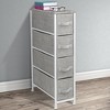 Sorbus 4 Drawers Narrow Dresser - with Steel Frame, Wood Top & Easy Pull Fabric Bins for Small Spaces, Closets, Bedroom, Bathroom & Laundry - 2 of 4