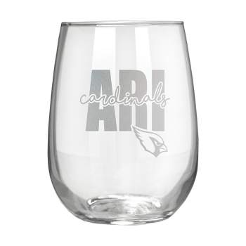 NFL Arizona Cardinals The Vino Stemless 17oz Wine Glass - Clear