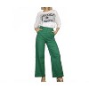 Women's Cotton Twill Wide Leg Pants - Mulla - 3 of 3