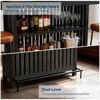 63" Large Home Bar Unit, 2-Tier Kitchen Island Mini Bar Height Pub Table with Footrest, Modern Coffee Pub Table for Dining Room, Bistro, Living Room - 3 of 4