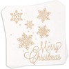 Juvale 144 Piece Merry Christmas Party Plates, Napkins, Cups, Cutlery, Gold Snowflakes Design, Serves 24 - 4 of 4