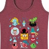 Women's - Spongebob Squarepants - Spongebob: The Search For Squarepants Grid Graphic Racerback Tank - 2 of 4