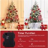 3ft Pre-assembled Lights Snowflake Christmas Tree, Small Artificial Christmas Tree with Elk Light Base and 78 LED Lights, 8 Lighting Modes Hinged - 3 of 4