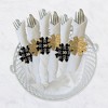 Big Dot of Happiness Adult 30th Birthday - Gold - Birthday Party Paper Napkin Holder - Napkin Rings - Set of 24 - 3 of 4