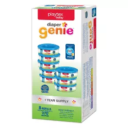 Diaper Genie Diaper Disposal Pail System Refills 8pk