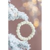 NAYSAYE Party Decoration and Accessories Set of 6 Cream Ball Wreath Hanging Ornament for Holiday Celebration and Christmas, Cream, 6.7"*1"*0.4" - 2 of 4