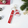 Unique Bargains Christmas Keychain with Double Ring and Lobster Clasp Alloy 2.76" - 4 of 4