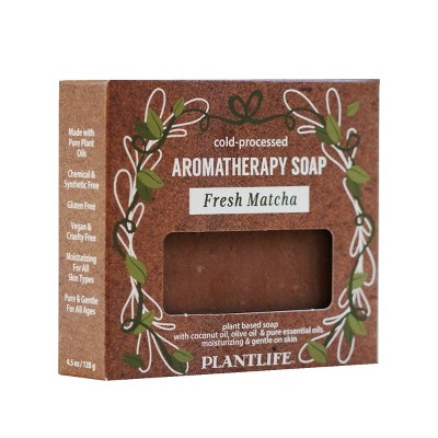 Plantlife Fresh Matcha Bar Soap – Moisturizing, Soothing, Handcrafted, Plant-Based – Made in California, 4oz