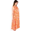Anna-Kaci Women's Sleeveless Tiered Maxi Dress with Vibrant Abstract Print and Tassel Tie Detail - 2 of 4