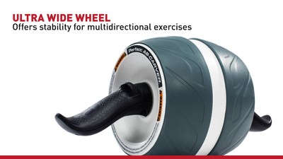 Perfect Fitness Ab Carver Pro Roller Wheel With Built In Spring Resistance,  At Home Core Workout Equipment, Red