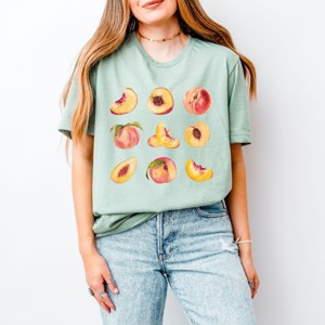 Simply Sage Market Peach Chart Short Sleeve Tee - 1 of 4