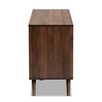 Naoki Two-Tone Gray and Walnut 6-Drawer Wood Dresser