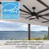 Hunter 72" Solaria Ceiling Fan Matte Black Finish - 6 Blades, DC Motor, Light Kit Included, Damp Rated for Outdoor Use - 3 of 4