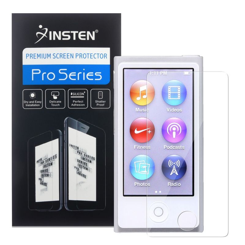 Insten Reusable Screen Protector compatible with Apple iPod nano 7th Generation, 1 of 6