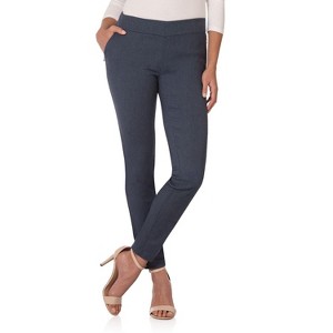 Rekucci Women’s Pull-On Skinny Work Pants – Tummy Control, Stretch Legging Fit with Zip Pockets for Office & Casual - 1 of 4