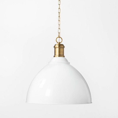 Reeded Glass Pendant Brass - Threshold™ Designed With Studio Mcgee