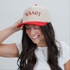 Embroidered Lover Upside Down Arch - Women's Corduroy Trucker Hat - 2 of 3