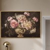 Art Remedy Vintage Vase and Classical Flowers Classical vintage floral vase wall art Framed - 2 of 4