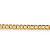 Black Bow Jewelry 3mm 14K Yellow Gold Solid Lightweight Flat Curb Chain Necklace - 2 of 4