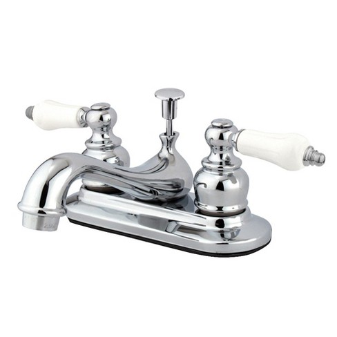 Kingston Brass Restoration 4 Bathroom Faucet With Lever Handle